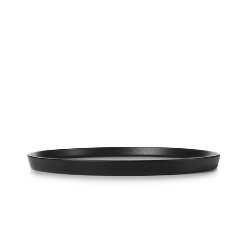 Assiette Plate 22cm Noir Effet Fonte ADELIE